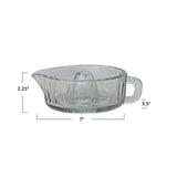 Barware 10 oz. Pressed Glass Juicer with Handle 