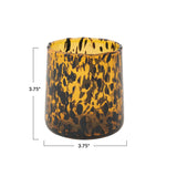 Drinking Glasses 10 oz. Confetti Drinking Glass, Tortoise Shell Finish 