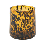 Drinking Glasses 10 oz. Confetti Drinking Glass, Tortoise Shell Finish 