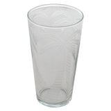 Drinking Glasses 12 oz. Etched Drinking Glass with Palm Trees 