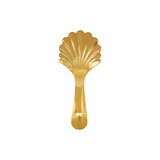 Serveware Stainless Steel Shell Shaped Spoon, Gold Finish 