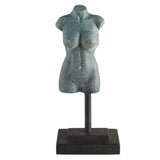 Decorative Object Iron Femme Bust Statue // Small 