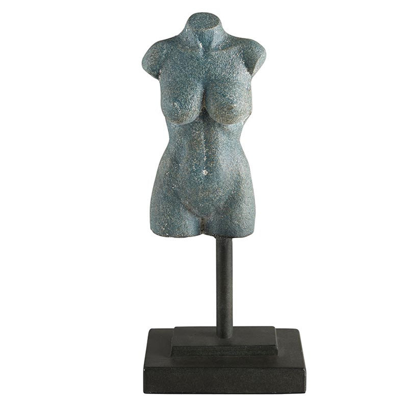 Decorative Object Iron Femme Bust Statue // Small 