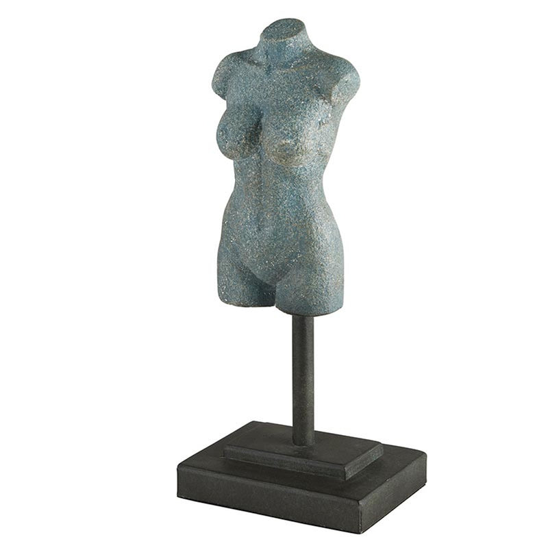 Decorative Object Iron Femme Bust Statue // Small 