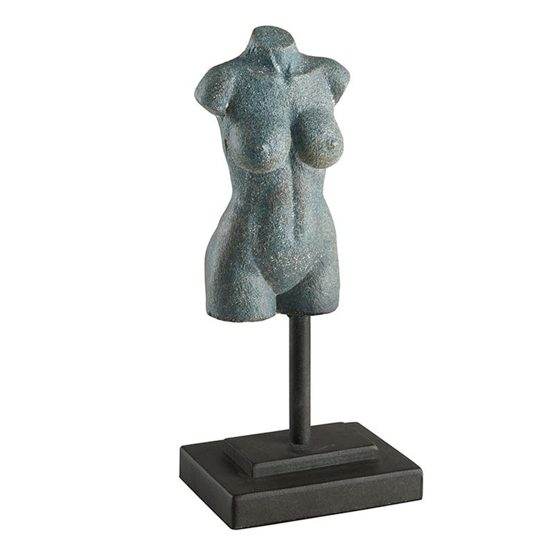 Decorative Object Iron Femme Bust Statue // Small 
