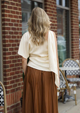 Lifestyle BRYNN ONE SHOULDER TOP WITH SELF SCARF 