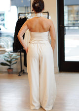  Sloane Pinstripe Halter Top 