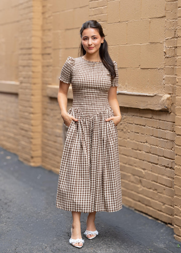 Lifestyle Bianca Midi Dress - Drop Waisted 