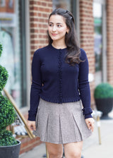 Camille Knit Cardigan // Navy