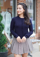Camille Knit Cardigan // Navy