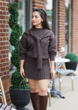 Beau Tie Sweater // Mocha