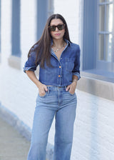 Bryce Denim Cropped Jacket
