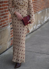Kalila Polka Dot Midi Skirt