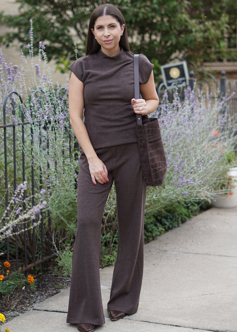 Brady Mock Neck Sweater Lounge Set // Cocoa