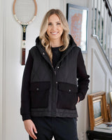 Lifestyle Avril Quilted Knit Jacket // Black 