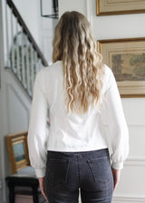 Lifestyle Drew Pintuck Shirt // White 