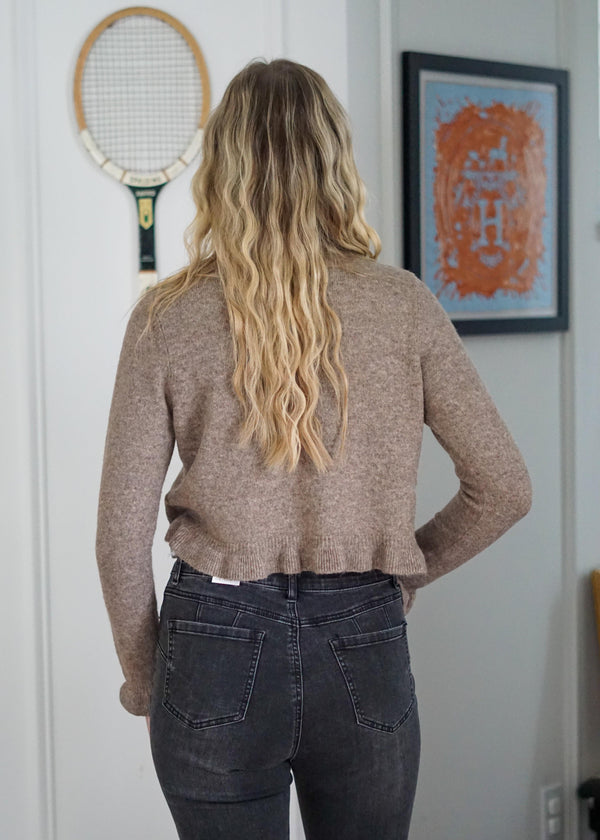 Lifestyle Jenna Ruffle Button Down Cardigan 