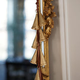 Holiday Decorative Objects Velvet Ribbon Door Hanger with Bells 