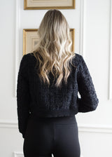 Lifestyle Cecile Knit Wool Cropped Jacket 