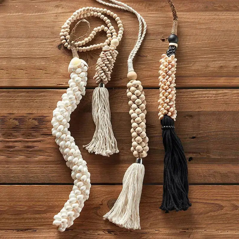 Decorative Object - Ivory Shells Tassel