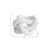 Decorative Object Marble Chain Knot Décor 