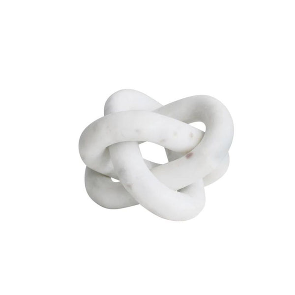 Decorative Object Marble Chain Knot Décor 