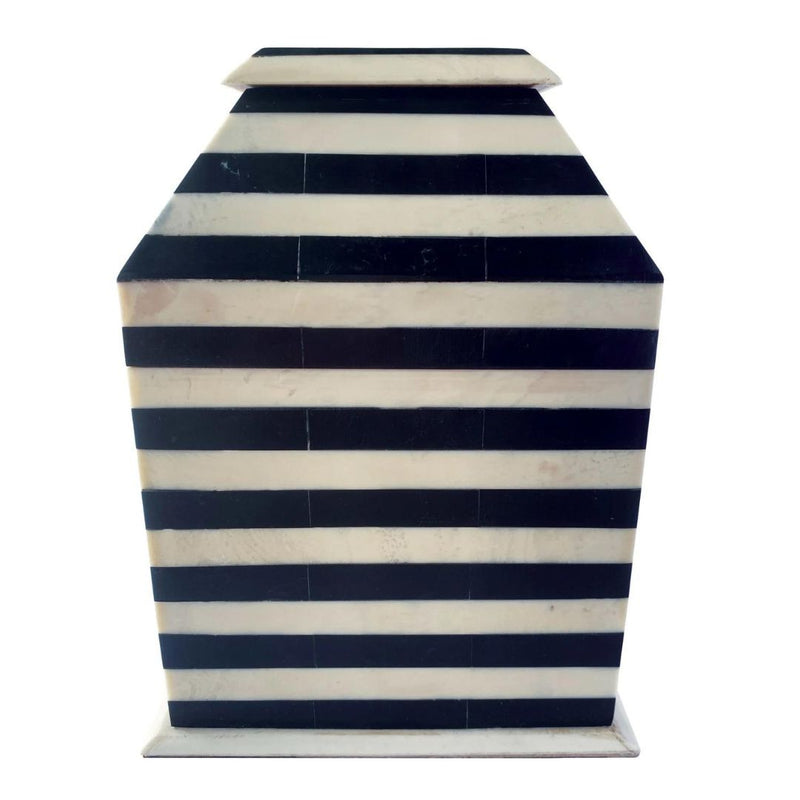 Decorative Storage Black & White Stripe Decorative Box 