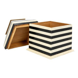 Decorative Storage Black & White Stripe Decorative Box 