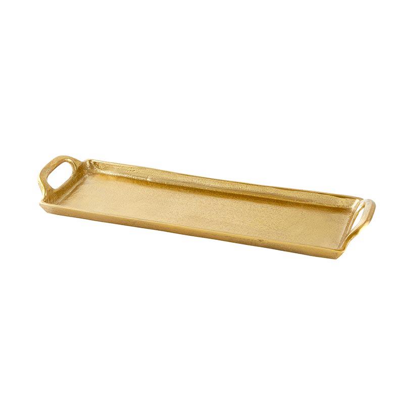 Decorative Trays Gold Aluminum Tray // Large 