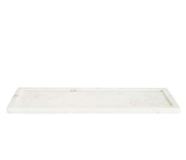 Servingware Long White Marble Display Tray 