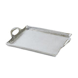 Decorative Trays Silver Aluminum Tray // Small 