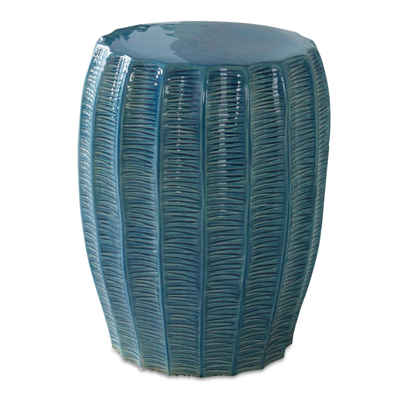 Outdoor Harbor Aqua Blue Garden Stool 