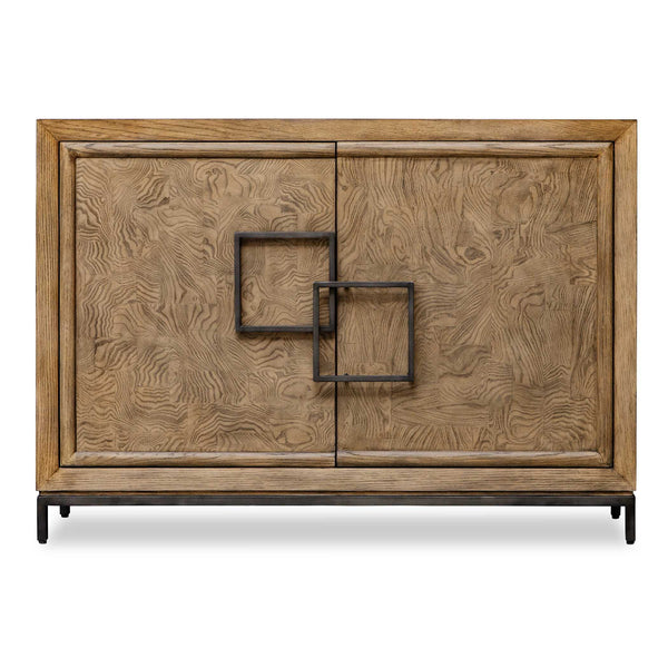 Accent Cabinets Paltrow Burl 2 Door Cabinet 