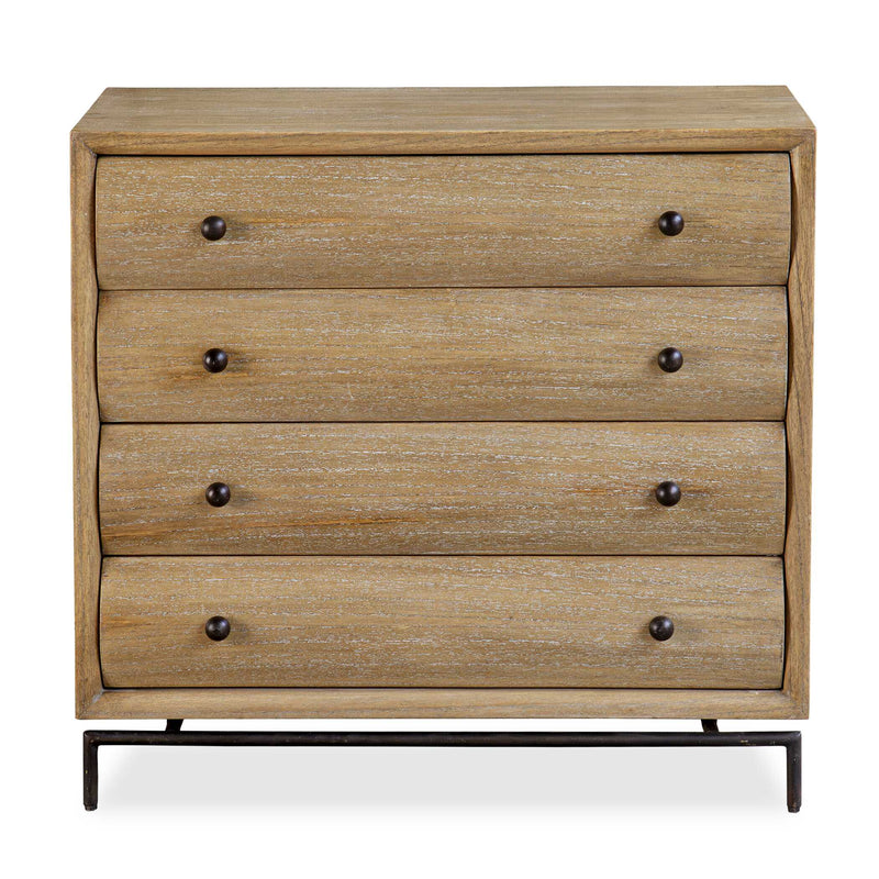 Accent Cabinets Millard Curved 4 Drawer Chest 