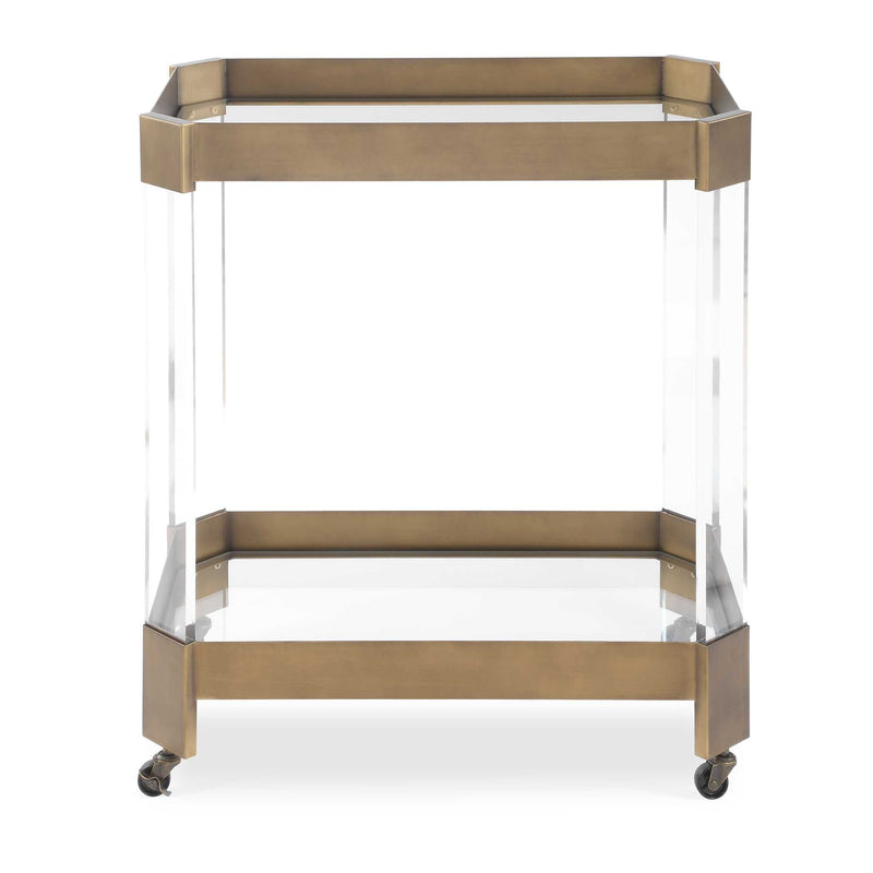 Furniture Giselle Bronze Bar Cart 