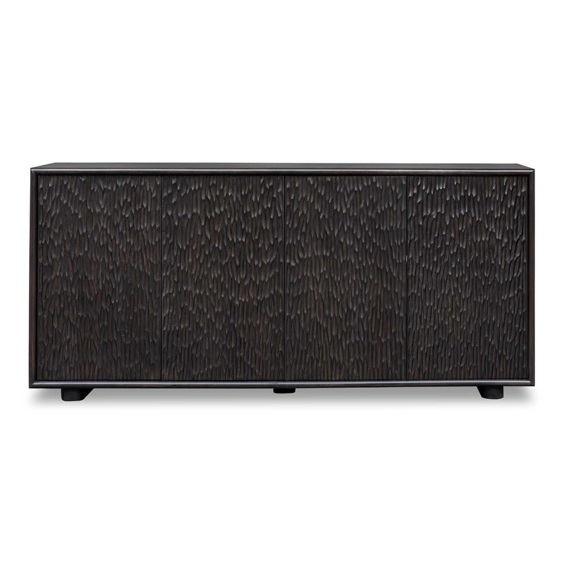 Accent Cabinets Stevenson Chiseled 4 Door Cabinet 