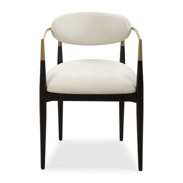 Dining Chair Moxie White Dining Arm Chair 