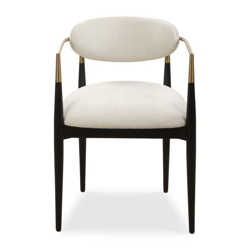 Dining Chair Moxie White Dining Arm Chair 