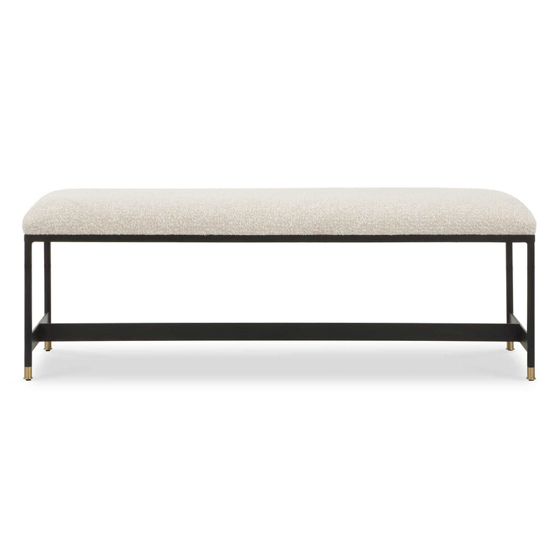 Benches, Ottomans & Stools Halston Upholstered White Bench 