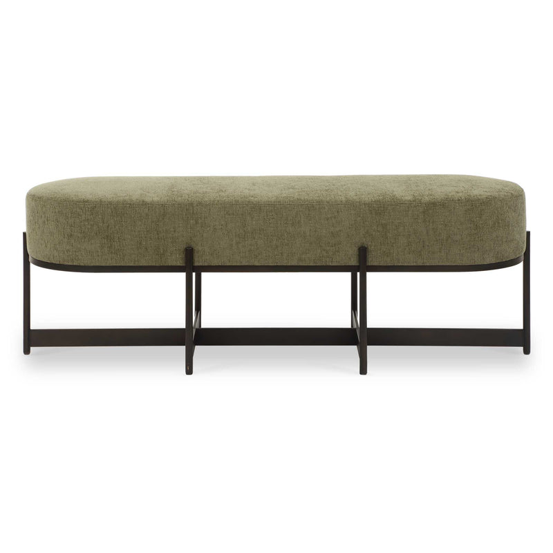 Benches, Ottomans & Stools Merino Moss Fabric Bench 
