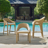 Outdoor Kavali Outdoor Wicker Barstool 