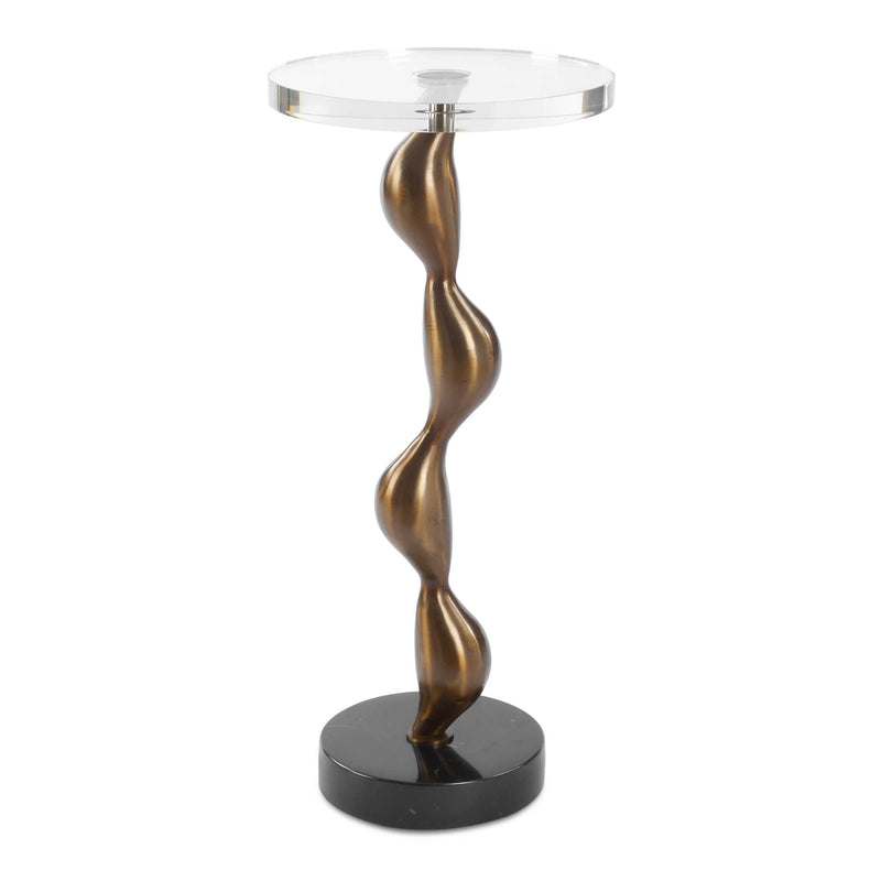 Accent Table Remolino Bronze Drink Table 