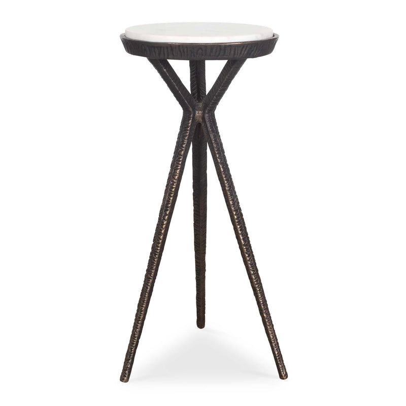 Accent Table Tilton White Marble Accent Table 
