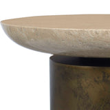 Outdoor Oslo Brass Outdoor Accent Table 