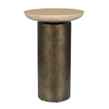Outdoor Oslo Brass Outdoor Accent Table 