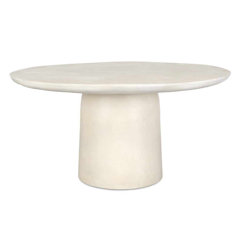 Outdoor Madrone Warm White Outdoor Dining Table 