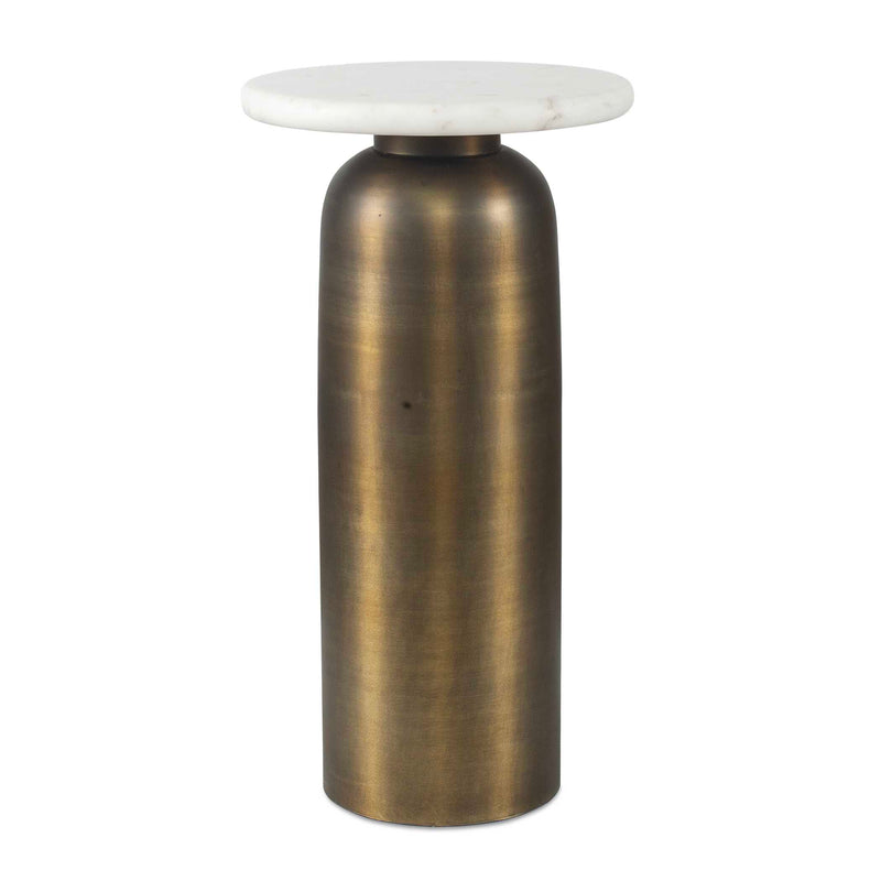 Accent Table Reiss Marble & Brass Drink Table 