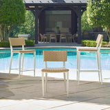 Outdoor Calbas White Outdoor Counter Stool 