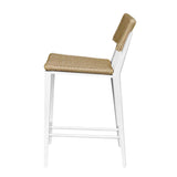 Outdoor Calbas White Outdoor Counter Stool 