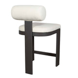 Outdoor Bolster Back White Outdoor Counter Stool 